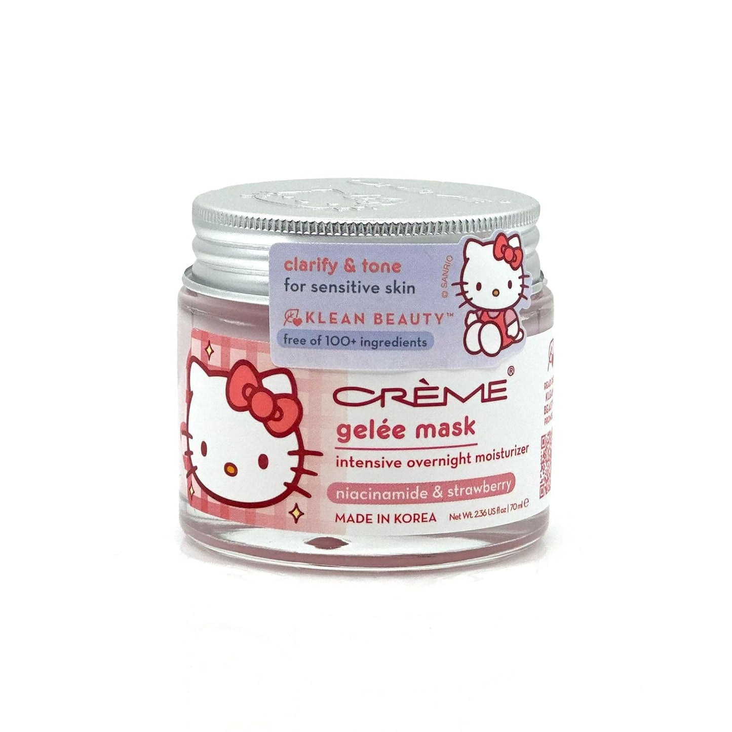 The Crème Shop Hello Kitty Daily Skinsuperstars - Juego de cuidado de la piel coreano, hojas de máscara facial, parches debajo de los ojos (6 unidades)