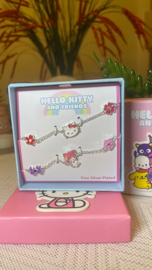 Hello Kitty y Amigos 2 pulseras para amigas